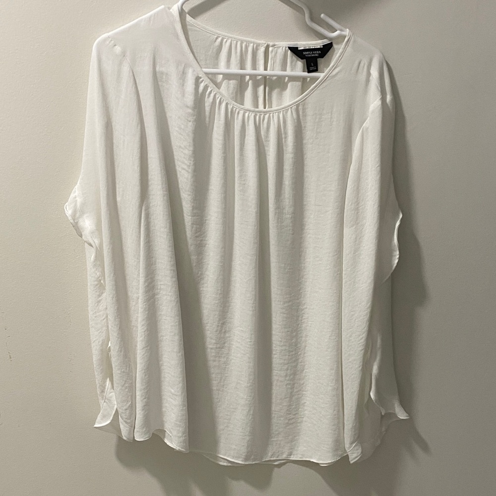 Simply Vera Vera Wang White Blouse